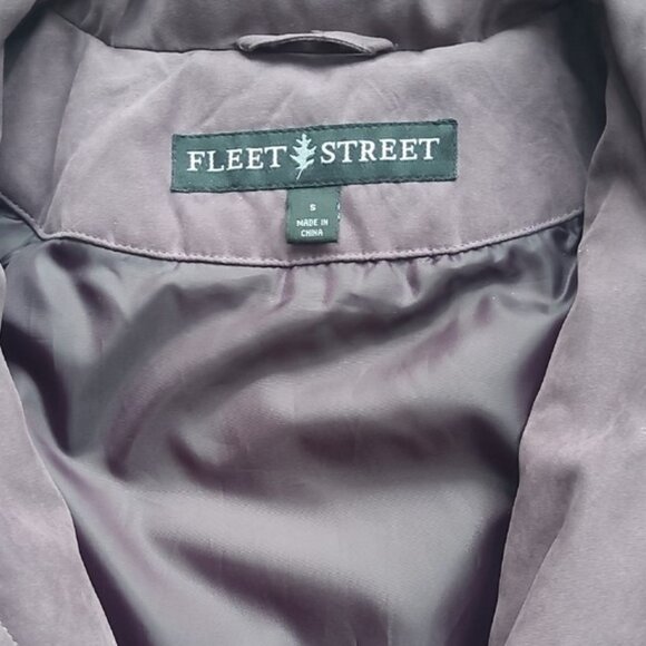 Fleet Street Purple Double Lined Parka Coat With Removable Hood Size S - Picture 7 of 10